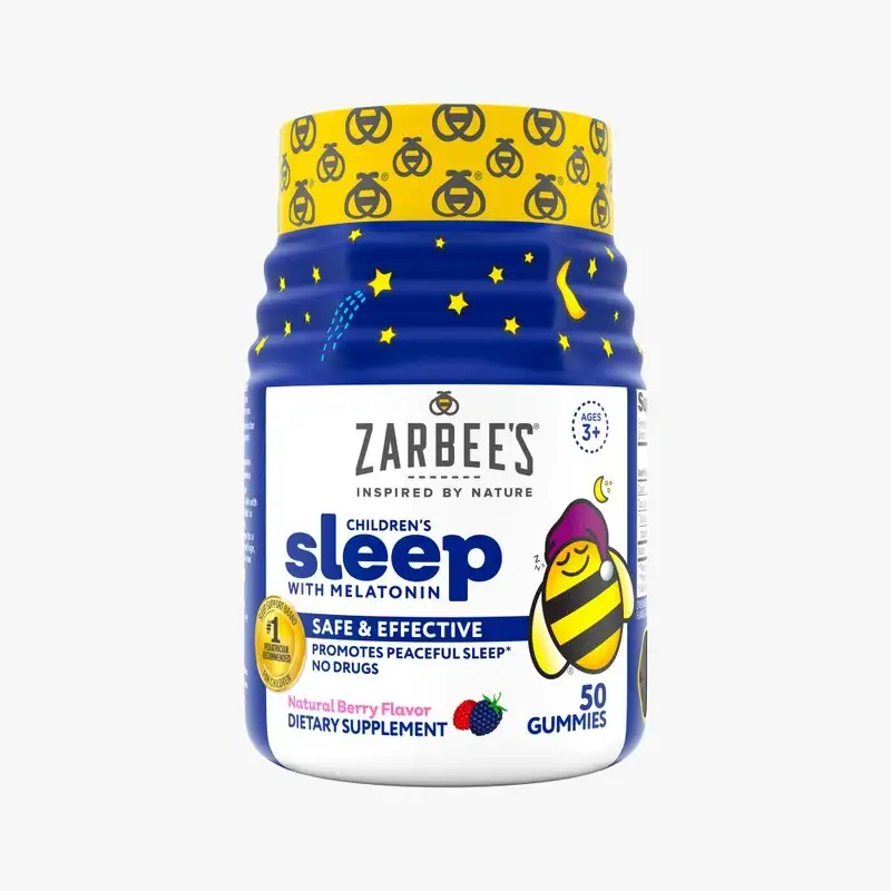 Front of Zarbee's® Children's Sleep Melatonin gummies bottle
