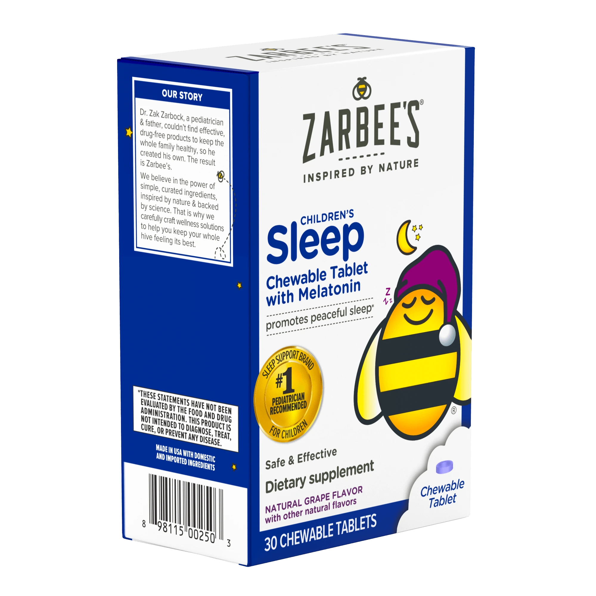 Zarbee's Children's Sleep with Melatonin Supplement Nutrition Facts