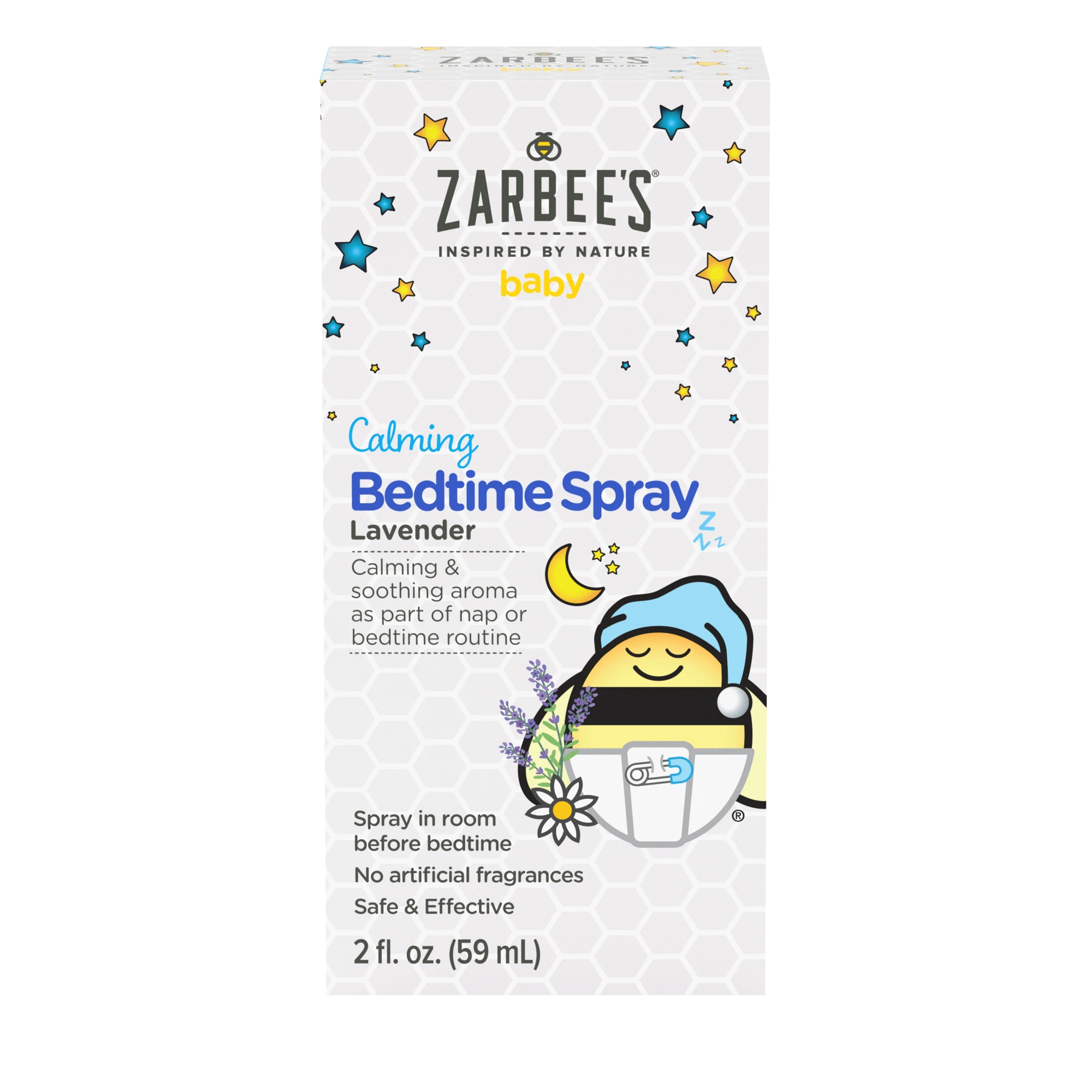 Front of Zarbee's® Baby Bedtime Spray packaging