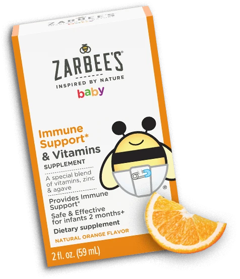 Front packaging of Zarbee’s® Immune Support & Vitamins Supplement